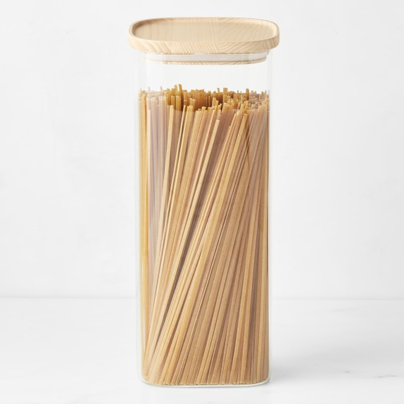 Hold Everything Stacking Glass Square Canisters | Williams-Sonoma