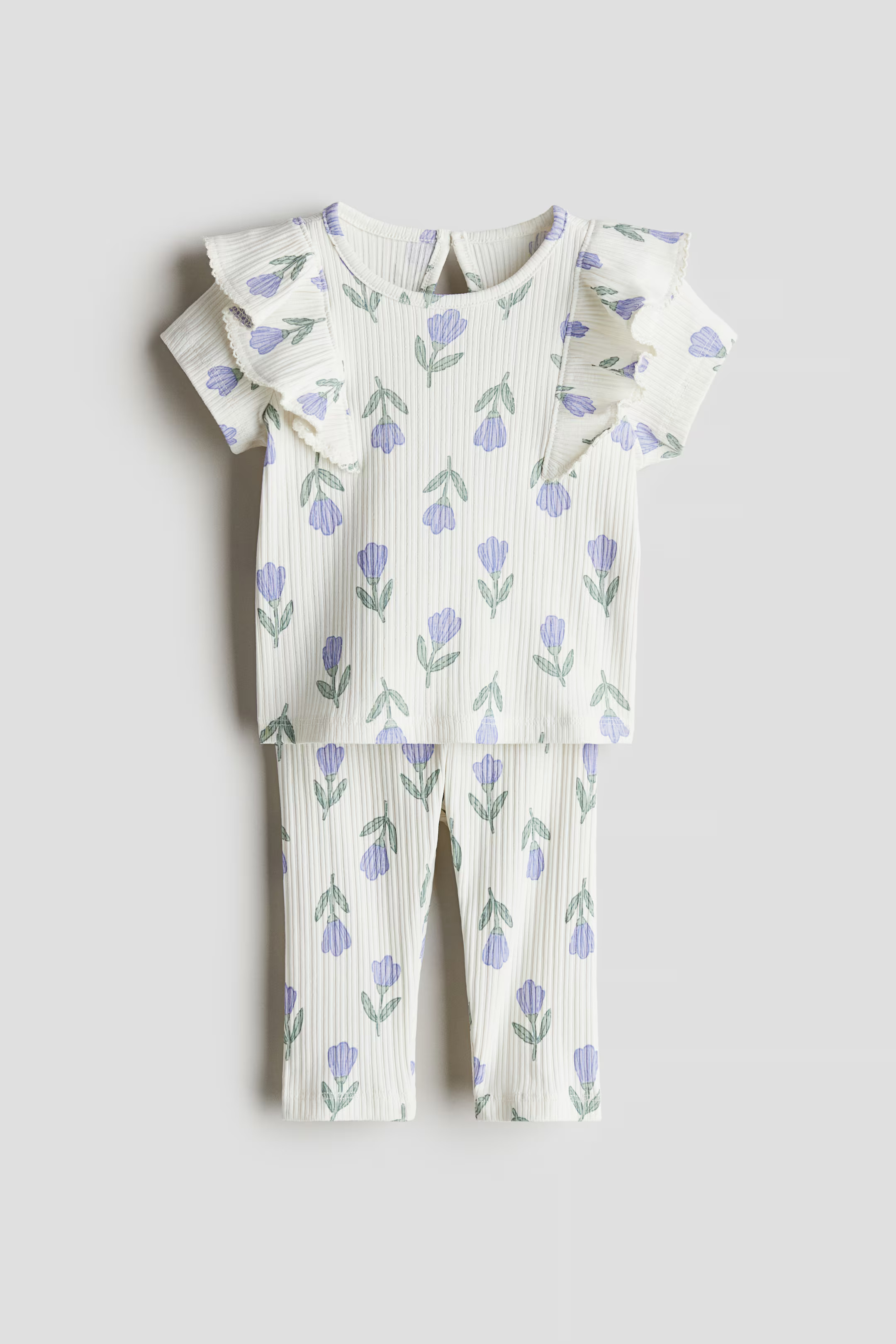 2-Piece Printed Cotton Set | H&M (US + CA)