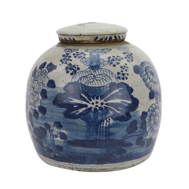 Vintage Flower Ancestor Jar | Cailini Coastal