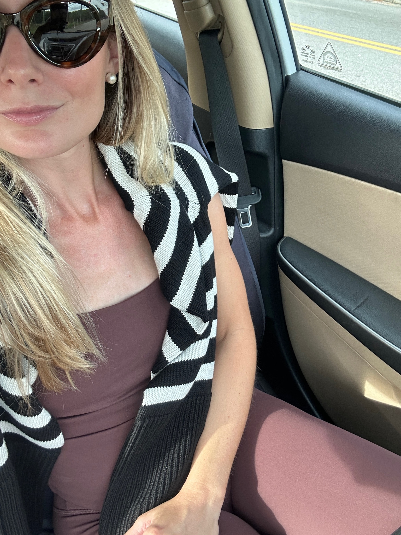 Chocolate brown athleisure set from Amazon // gap striped sweater 

#LTKstyletip #LTKsalealert #LTKfindsunder50