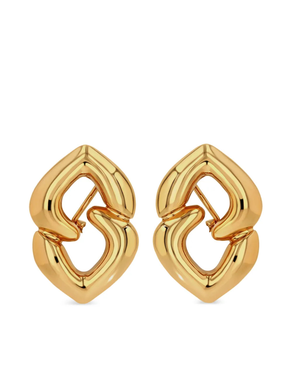 ANINE BING Abstract Heart Ohrringe | Gold | FARFETCH DE | Farfetch Global