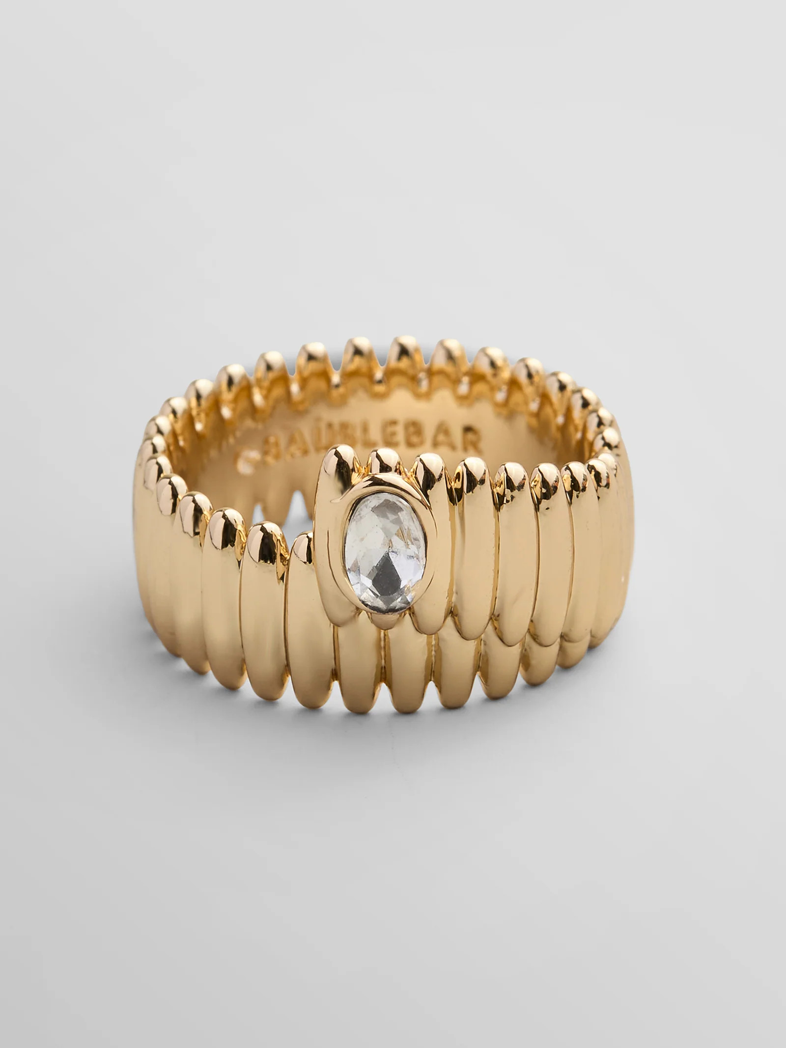 Mona Gold Wrap Ring - Gold/Pavé | BaubleBar