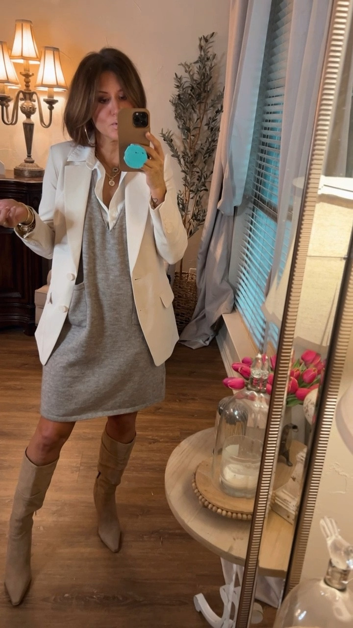 Amazon dress.  Ordered up a size to a medium due to some reviews saying it shrinks some after washing  

#LTKworkwear #LTKfindsunder50 #LTKover40