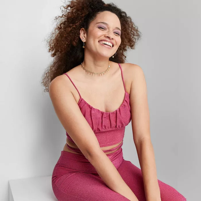 Women's Lurex Tiny Tank Top - Wild Fable™ | Target