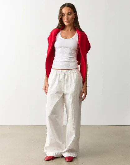 Mid Rise Elastic Waist Pant | Glassons (Australia)