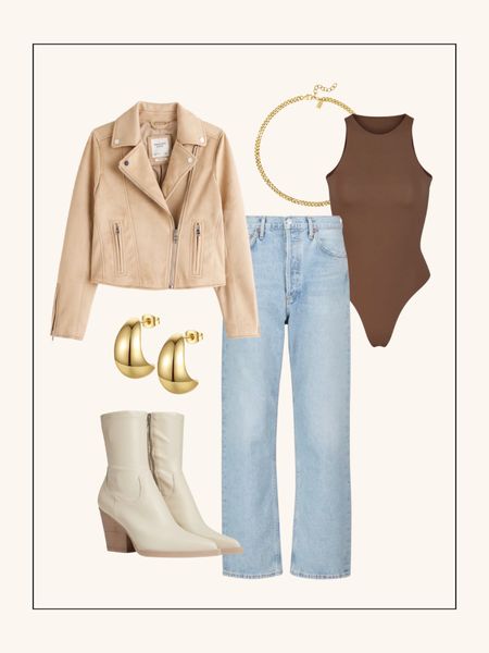 WAYS TO WEAR // Spring Wardrobe Staples 🌷 Need an easy outfit for weekend drinks? Build your base with a bodysuit and jeans and style with a suede jacket & boots  

#LTKFind #LTKSeasonal #LTKstyletip