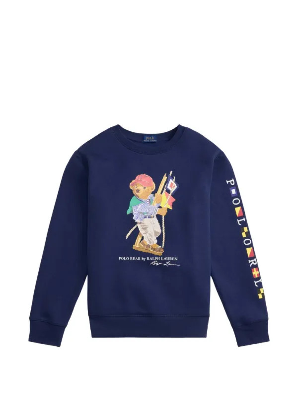 bear-print sweatshirt | Farfetch Global