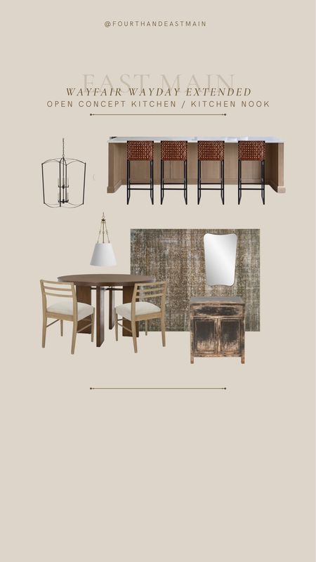 wayday was extended! i used my finds to make na open concept kitchen and dining nook! 

amber interiors
amber interiors dupe
living room design 
kitchen design 

#LTKhome
