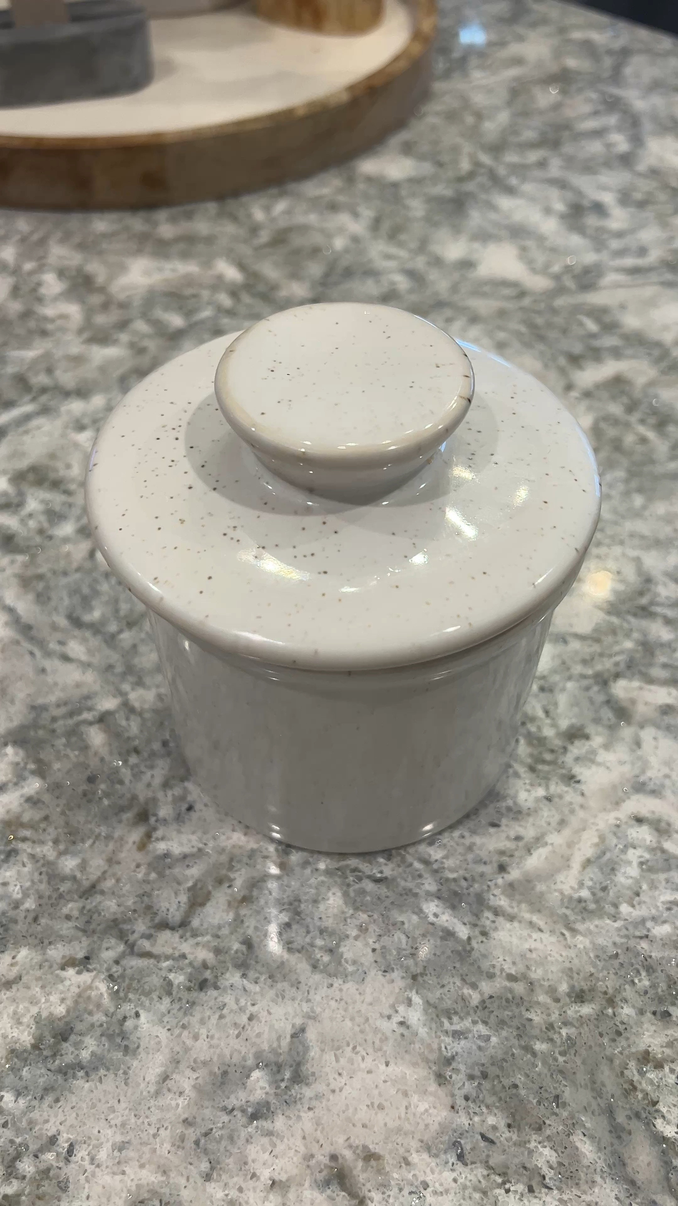 The prettiest butter crock from Amazon. ✨ I love butter that spreads well and melts right into my sourdough and this keeps it perfect. 👌 

#LTKFindsUnder50 #LTKHome