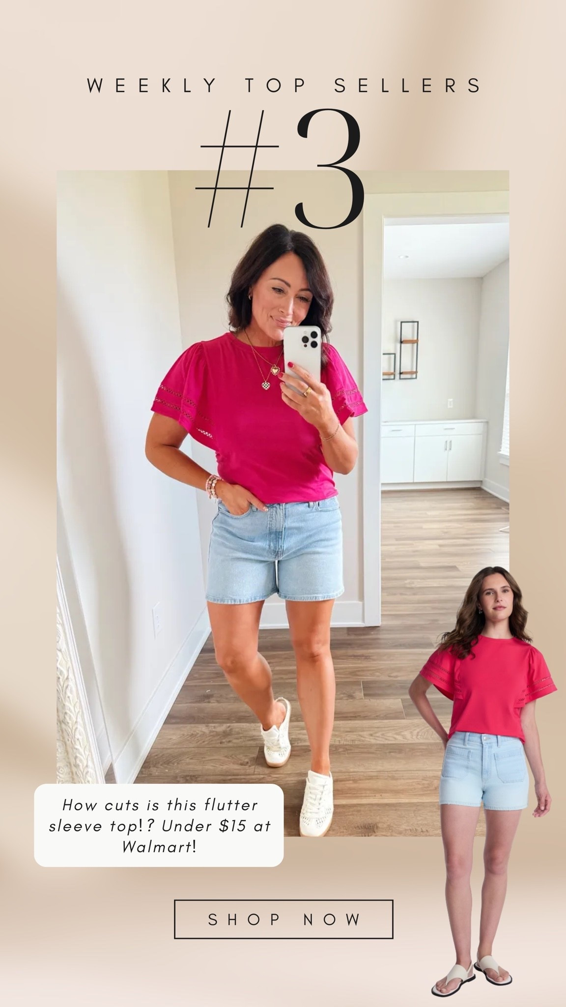 WALMART FINDS
• medium top 
• size 8 shorts - I sized up

#LTKootd #LTKSeasonal #LTKSaleAlert
