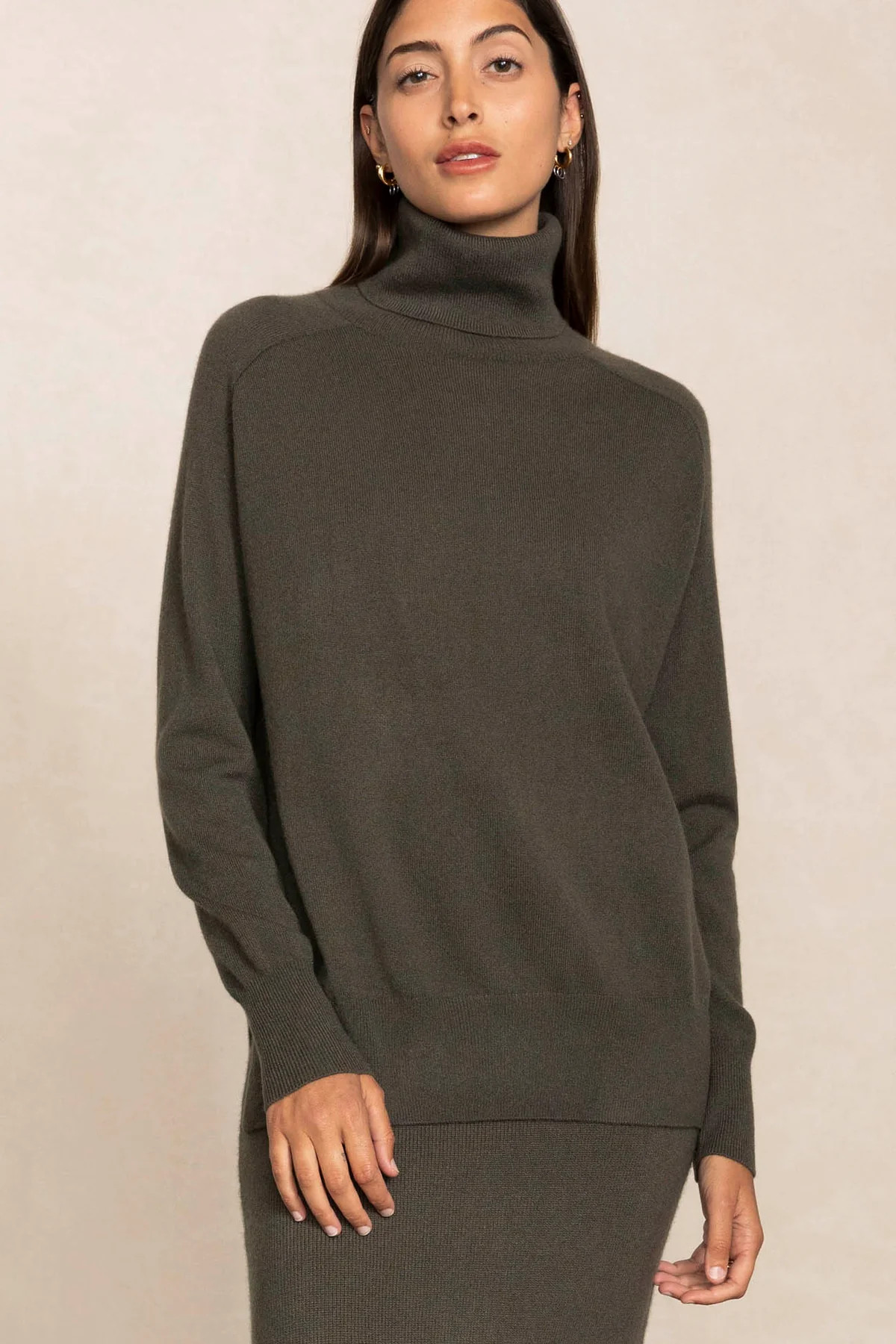 Women's Cynda Cashmere Turtleneck Sweater | NAKED CASHMERE