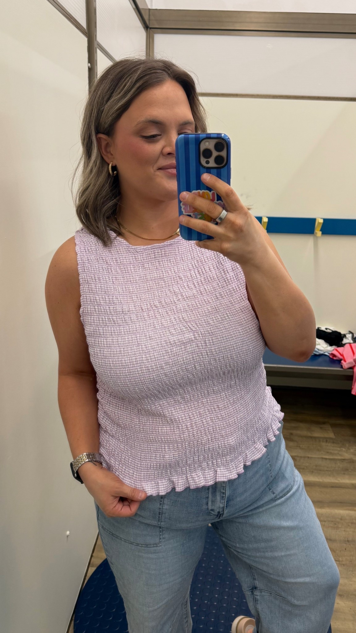 Old Navy has the cutest spring tops 💜 This smocked lilac tank is so flattering and comfy — perfect with denim for an easy everyday look. Such a good elevated basic. #LTKStyle #LTKFinds #OldNavyStyle #OldNavyFinds #SmockedTop #SpringOutfit #MomStyle #CasualChic #EverydayOutfit #AffordableFashion

#LTKootd #LTKMidsize #LTKU