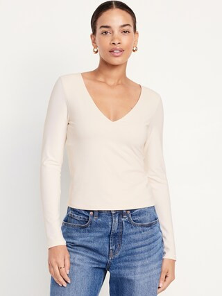 Modern Double-Layer V-Neck T-Shirt | Old Navy | Old Navy (US)