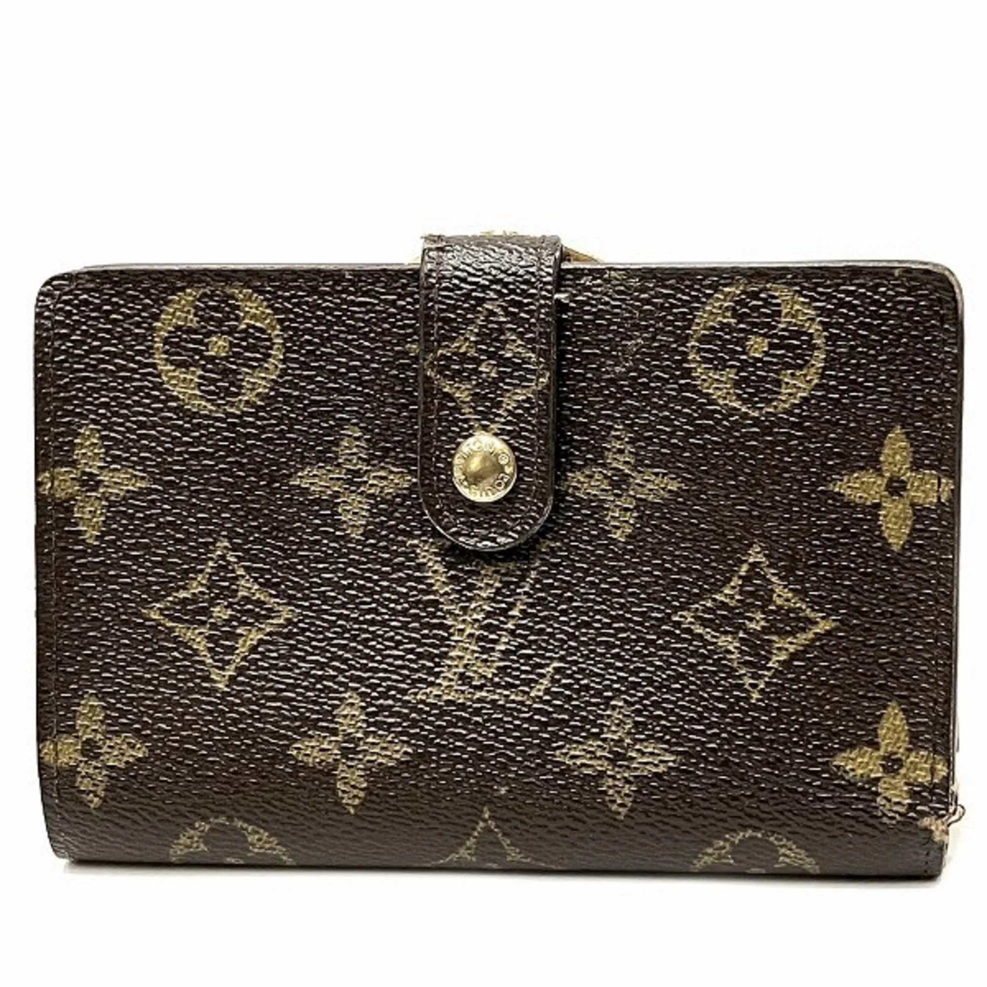 Pre-Owned Louis Vuitton Monogram Portefeuille Viennois M61674 Gama Mouth Wallet Long Women's (Fai... | Walmart (US)