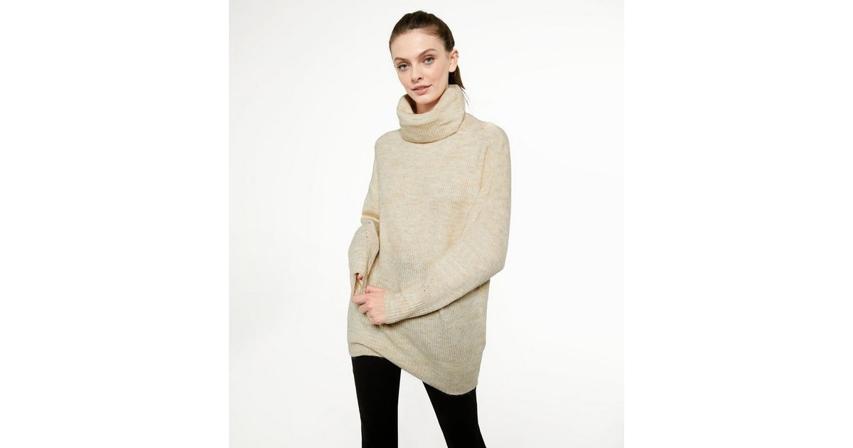 Cream Slouchy Roll Neck Jumper
						
						Add to Saved Items
						Remove from Saved Items | New Look (UK)