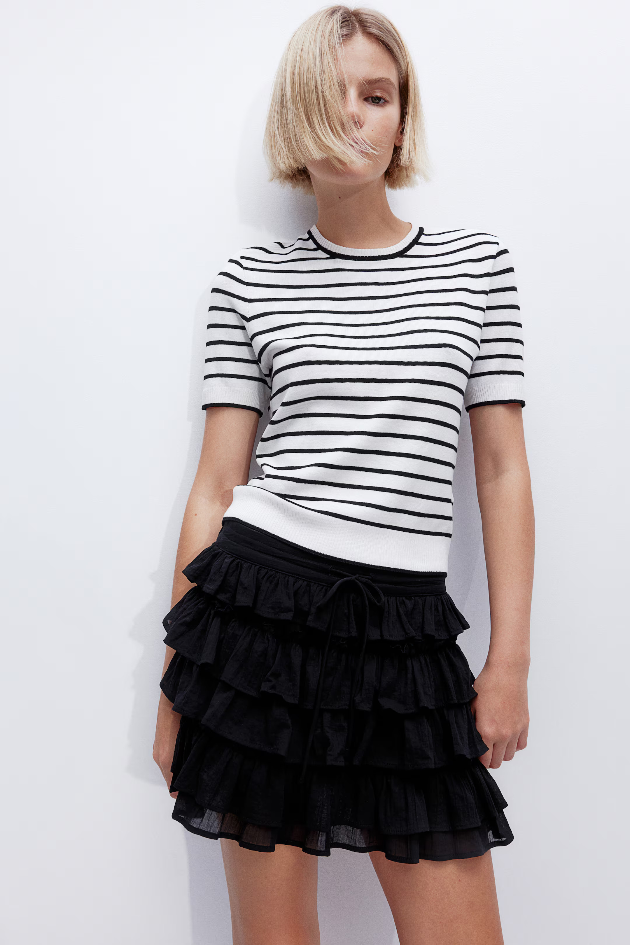 Fine-knit T-shirt | H&M (US + CA)