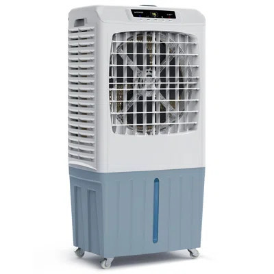 WOOOHOO Portable Evaporative Cooler Swamp Cooler, 3 Wind Speeds 3500 CFM 10.6 Gal Water Tank, 24H Timer, Remote Control | Wayfair North America