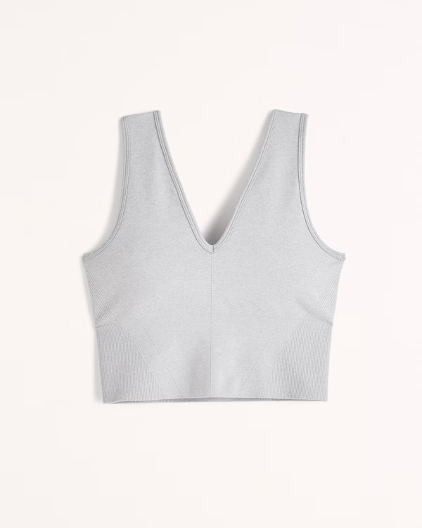 YPB seamlessCORE V-Neck Slim Tank | Abercrombie & Fitch (US)