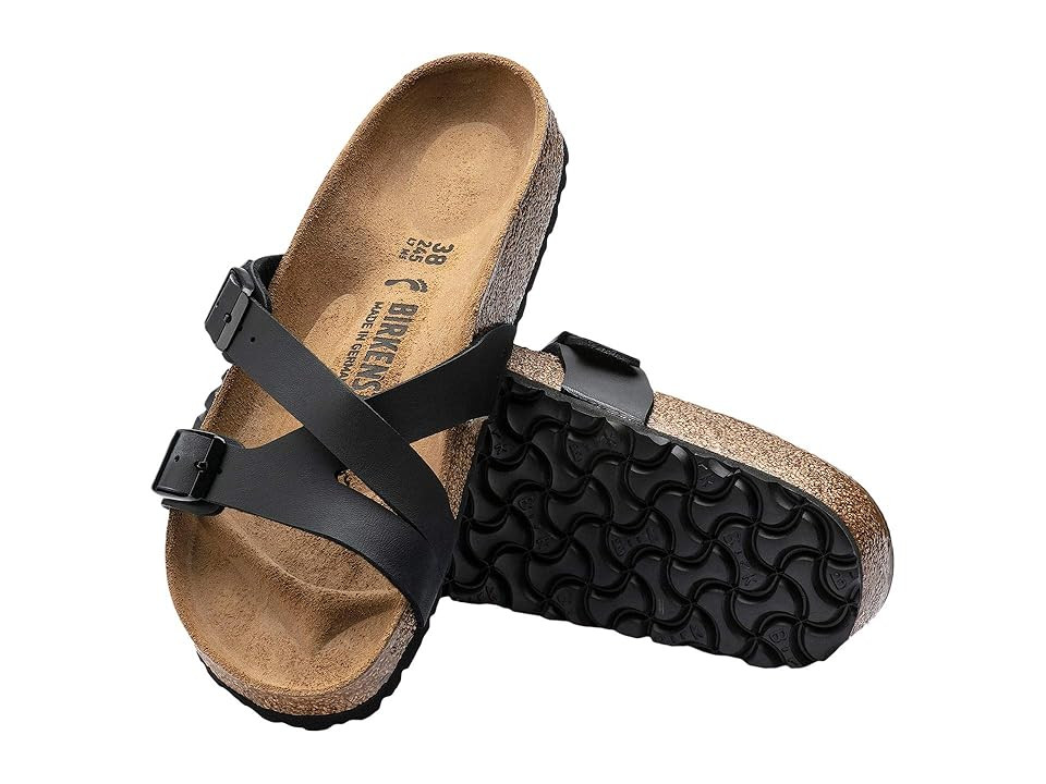 Birkenstock Yao (Black Birko-Flor) Women's Sandals | Zappos