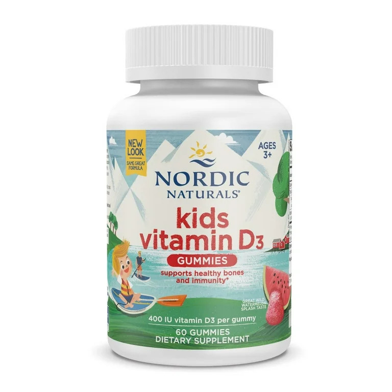 Nordic Naturals Vitamin D3 Gummies Kids, 400 IU, Healthy Immunity, 60 Ct | Walmart (US)