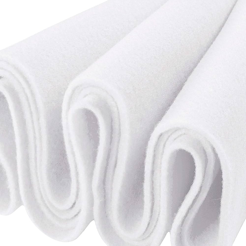 Felt Fabric | 72" inches Wide & 1.6mm Thick White Fabric | Non-Stiff, Soft Fabric Material | Felt... | Amazon (US)
