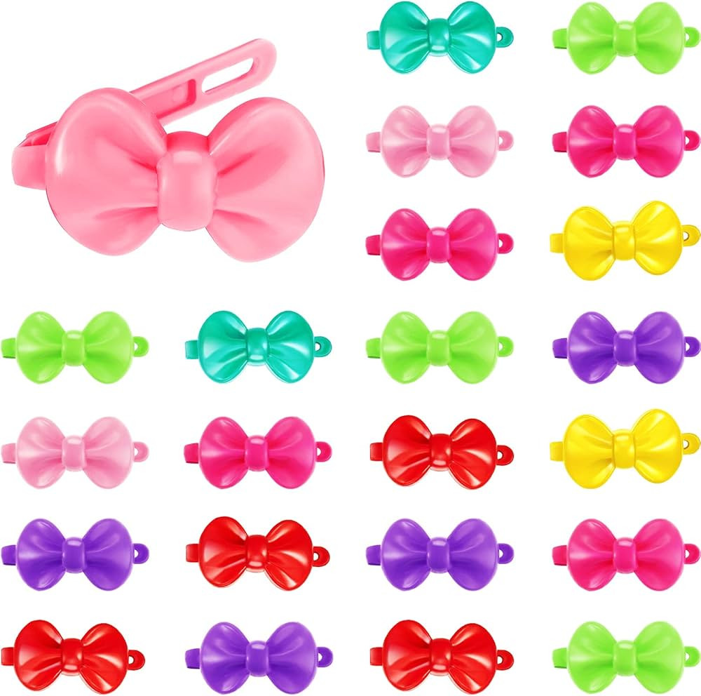 100 Pieces Girls Hair Barrettes Self Hinge Plastic Hair Clip Toddler Kids Baby 80s 90s Hair Pin C... | Amazon (US)