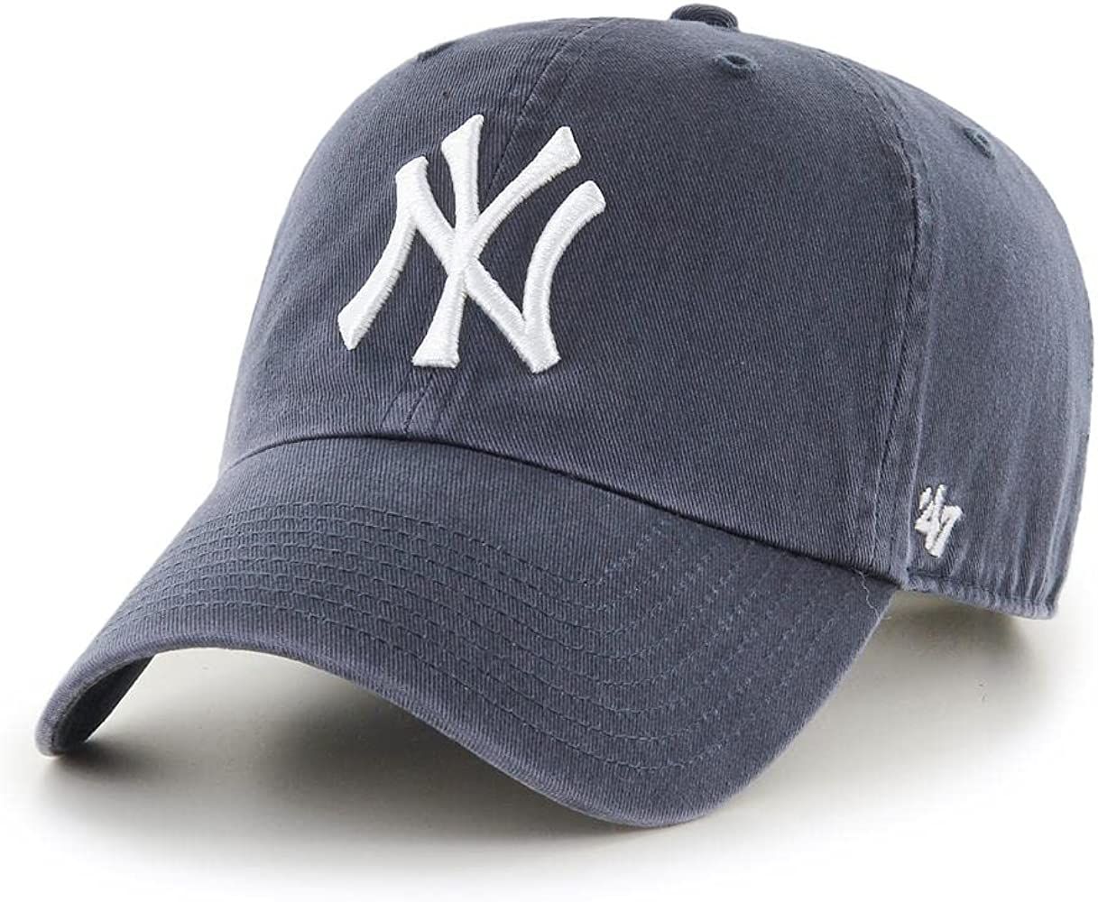 '47 MLB Vintage Navy Clean Up Adjustable Hat, Adult (New York Yankees Navy), One Size | Amazon (US)
