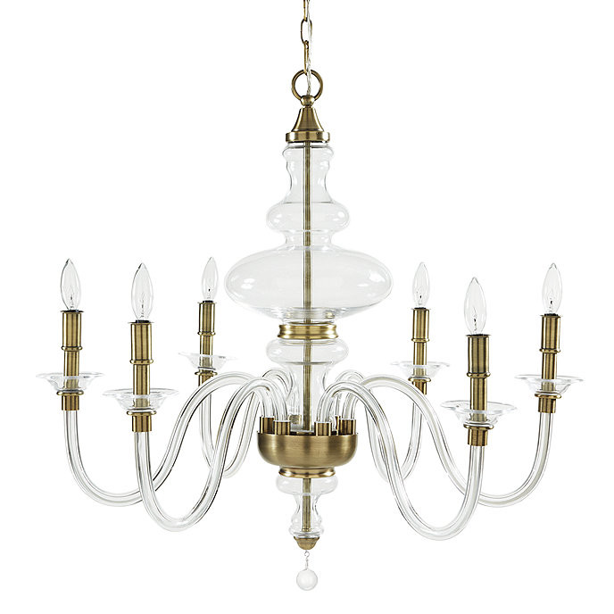 Mila 6-Light Blown Glass Chandelier | Ballard Designs, Inc.