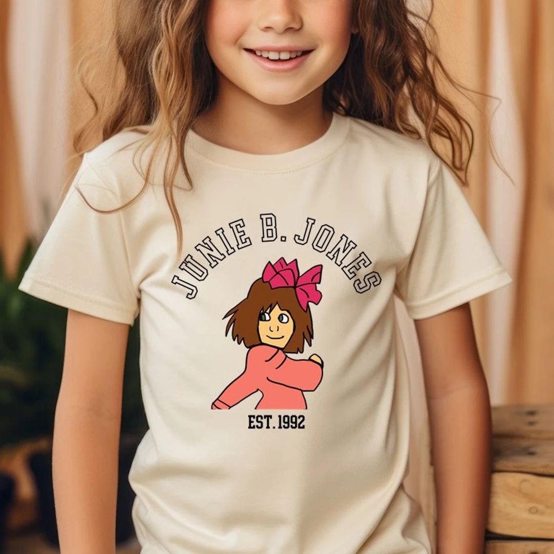 Trendy and Cute Book Character Kids Shirt Junie - Etsy | Etsy (US)