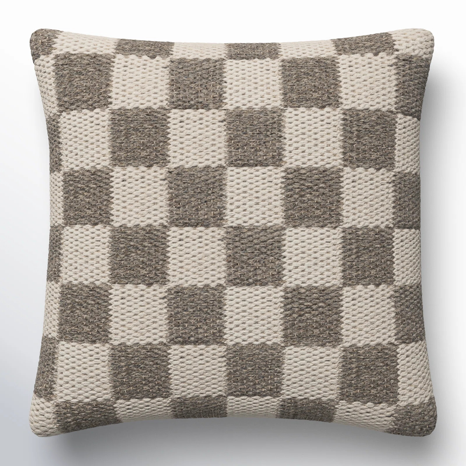 Kimbell Checkered Wool Blend Throw Pillow | Wayfair North America