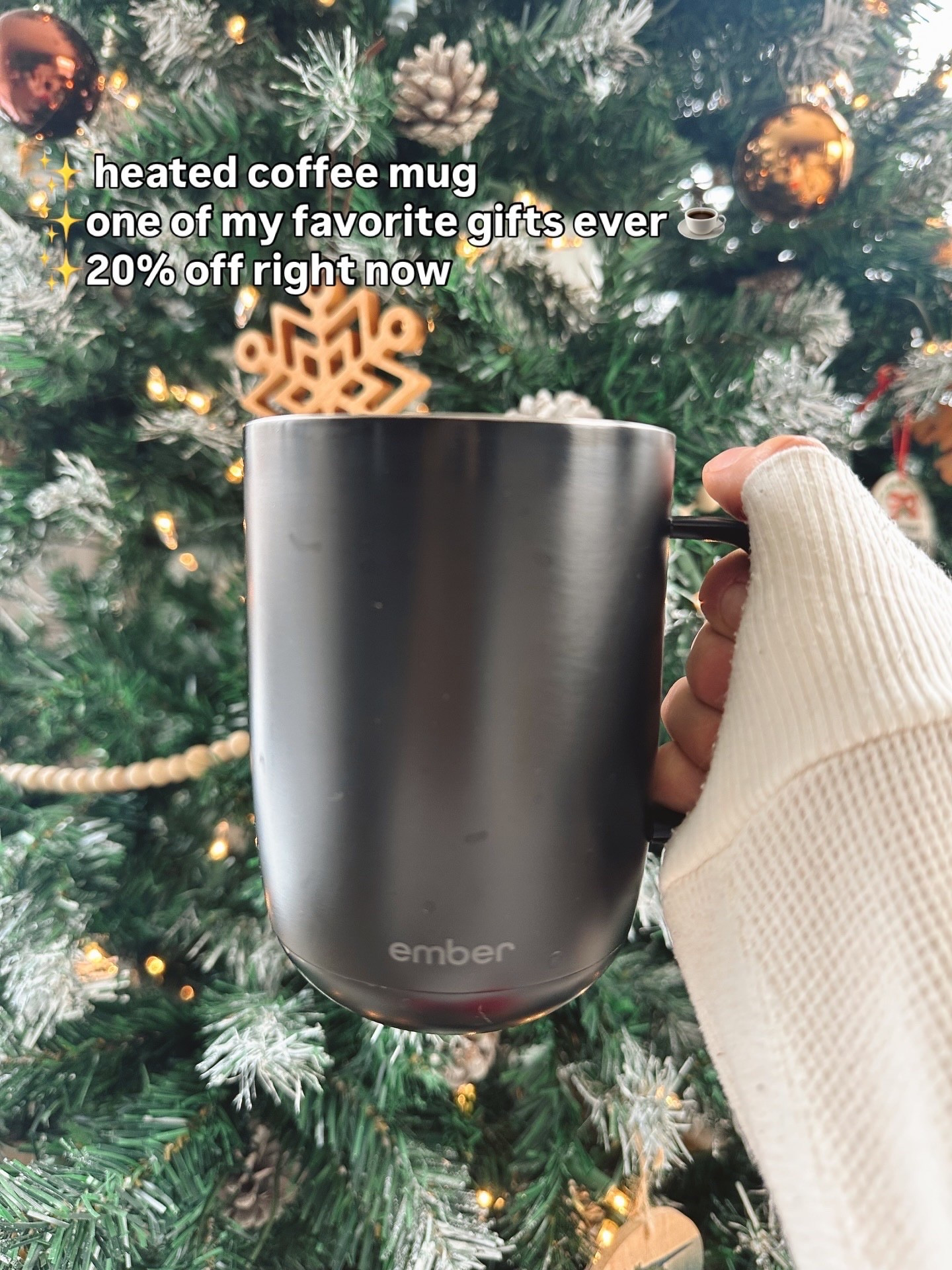 Heated coffee mug, one of the best gifts ever!! 

#LTKSeasonal #LTKHoliday #LTKGiftGuide