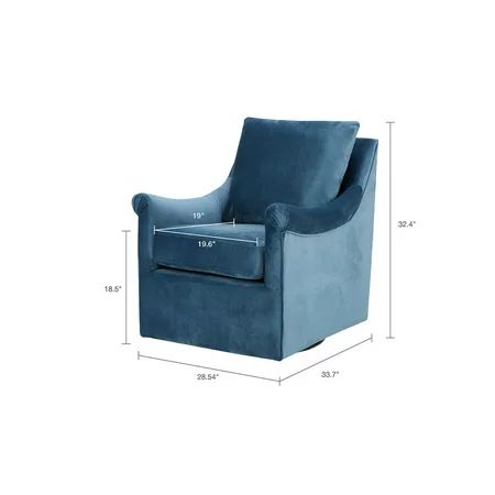 Belen Kox Beautiful Swivel Chair Blue | Walmart (US)