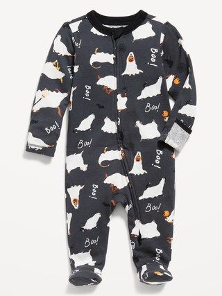 Matching Unisex 2-Way-Zip Sleep & Play Footed One-Piece for Baby | Old Navy (US)
