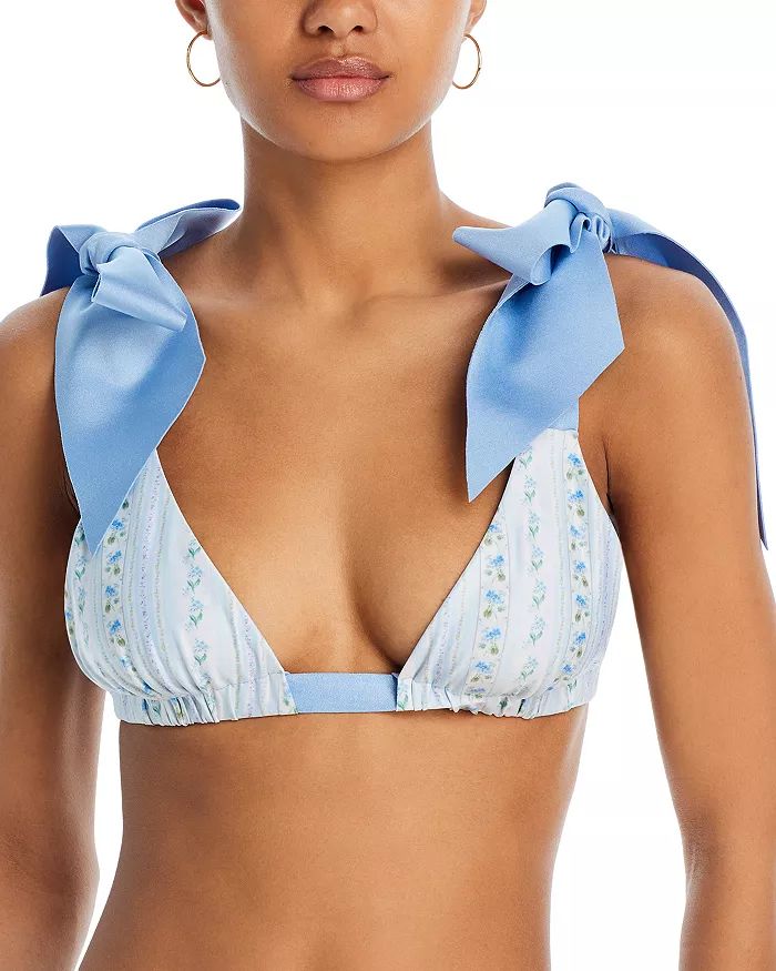 Alicia Ditsy Floral Print Tie Shoulder Bikini Top | Bloomingdale's (US)