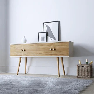 Theodore 2 Shelf Dining Room Sideboard - Black | Bed Bath & Beyond