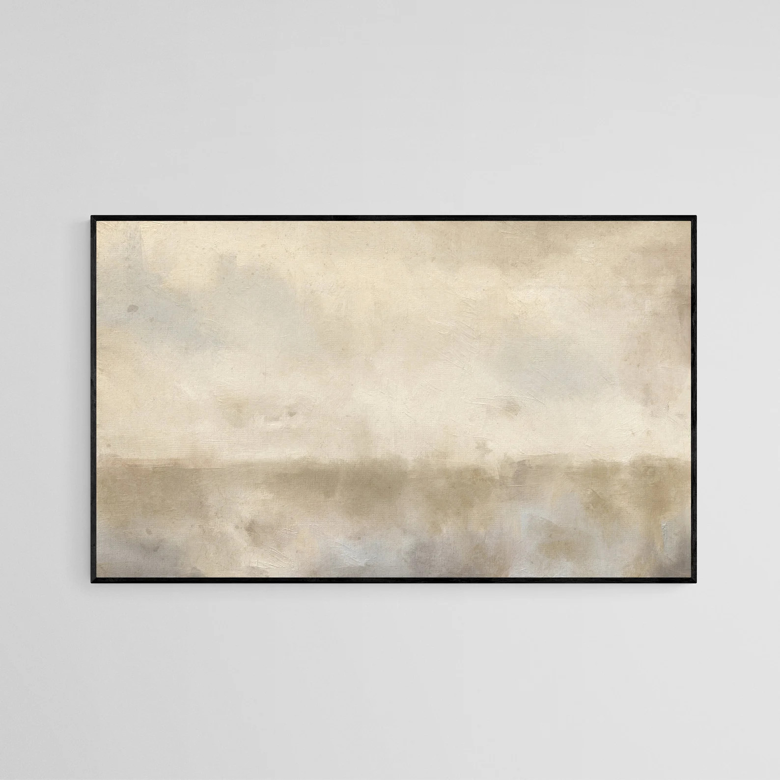 Large Horizontal Neutral Color Abstract Landscape Art Print - Etsy UK | Etsy (UK)