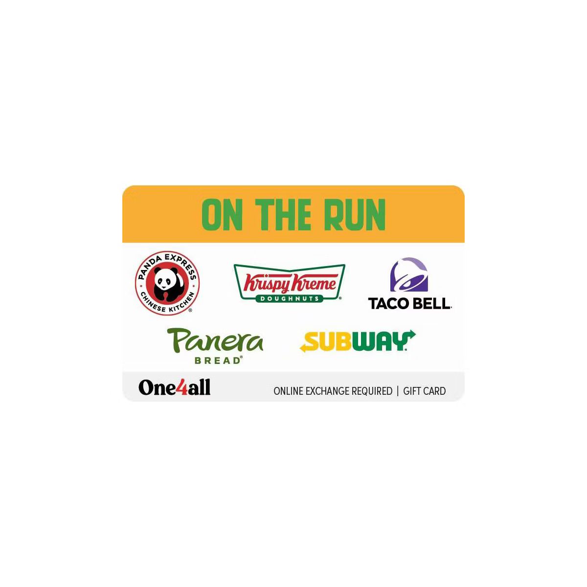 On The Run Gift Card (Email Delivery) | Target