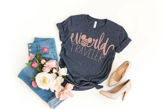 World Traveler Shirttraveler Shirt Women's Travel Shirt | Etsy | Etsy (US)