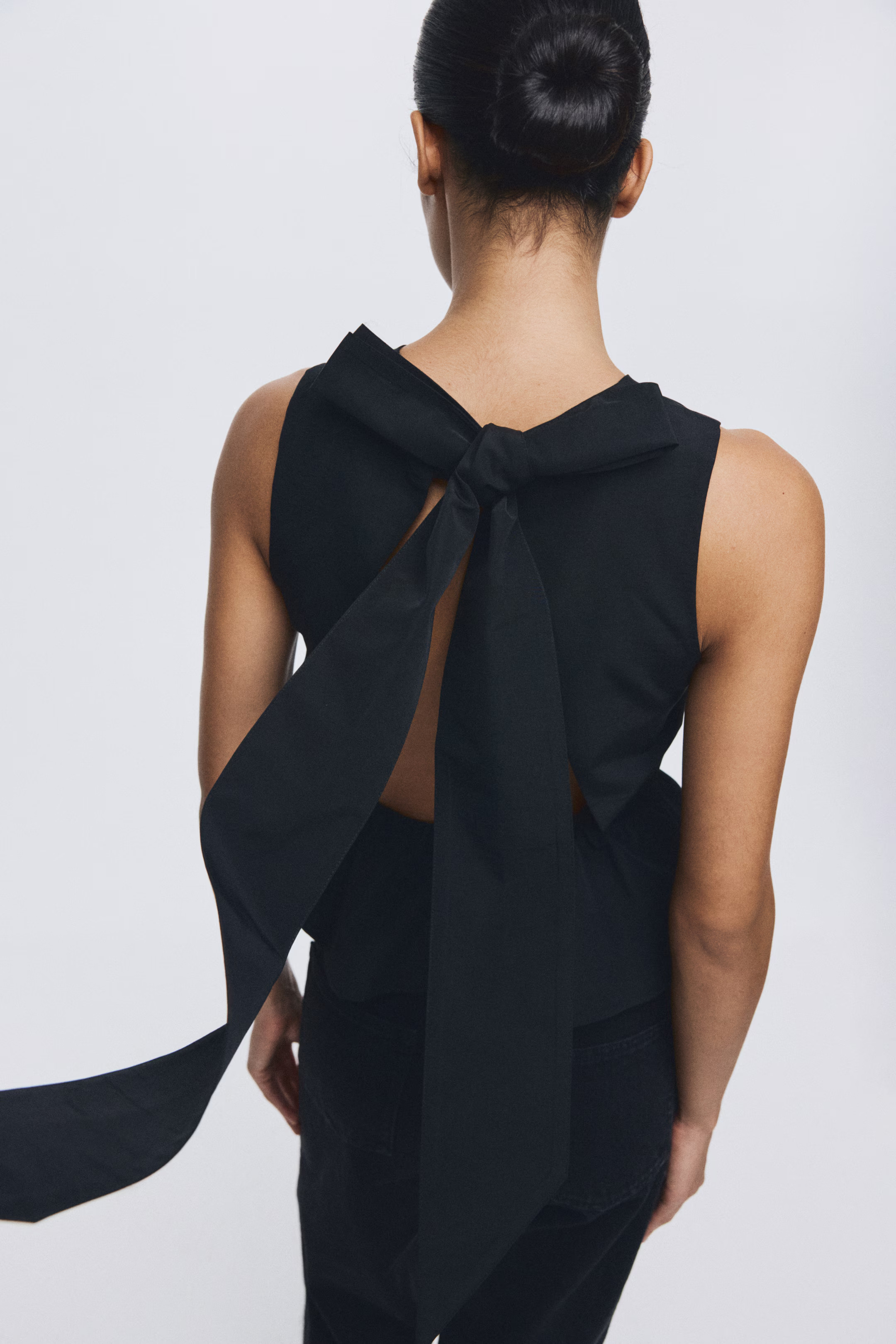 Tie-Detail Peplum Top | H&M (US + CA)