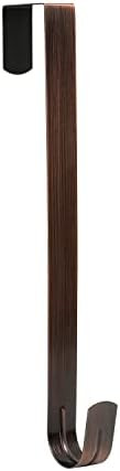 Sattiyrch 12" Wreath Hanger for Front Door,Steel Over The Door Single Hook for Door Sign, Brushed... | Amazon (US)