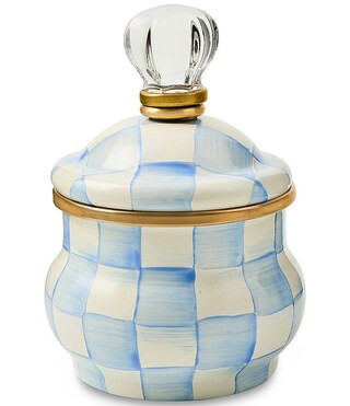 MacKenzie-Childs Courtly CheckÂ® Enamel Lidded Sugar Bowl - All | Dillard's