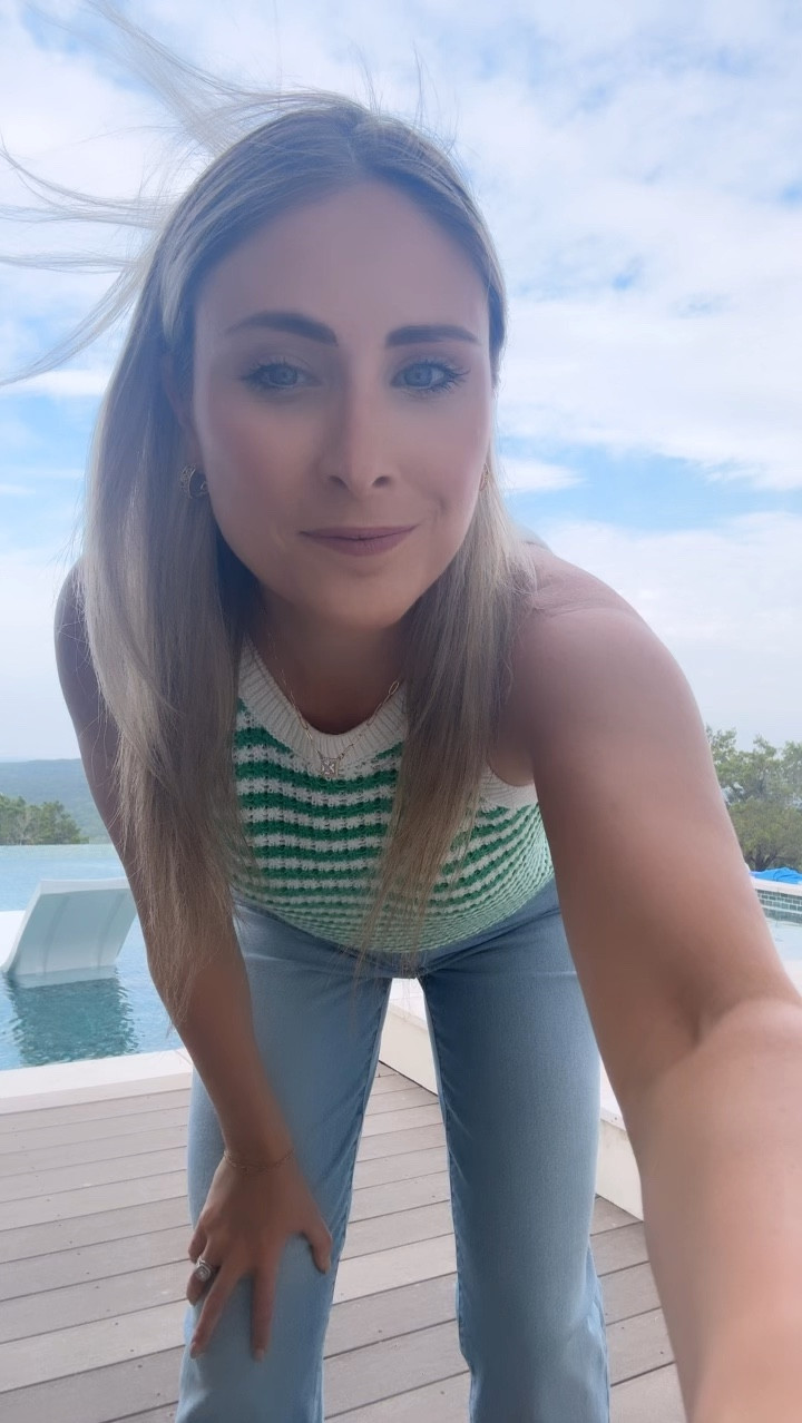 Easy, simple, but super cute outfit to throw on and go out the door! I got this top in the kids section and wearing an XL! Molly got the same top ☺️ Then got these super cute high rise straight jeans with a light wash! Super comfy and true to size! I’m wearing a 2. If they had a short option at the store I think I would have got that but I’m wearing 2 regulars and have on some heels! 

#targetfinds #easyoutfits #ootd #mommyandme 