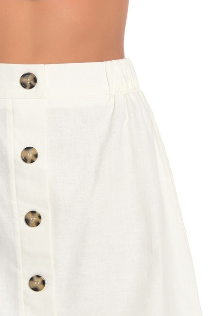 GOOD LUCK GEMButton Front Mini Skirt | Nordstrom Rack