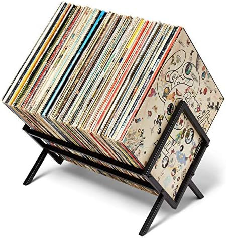 MODERN VINYL Record Holder - Matte Black Metal - 80-100 LP Storage - Simple, Quick Assembly - Vinyl  | Amazon (US)