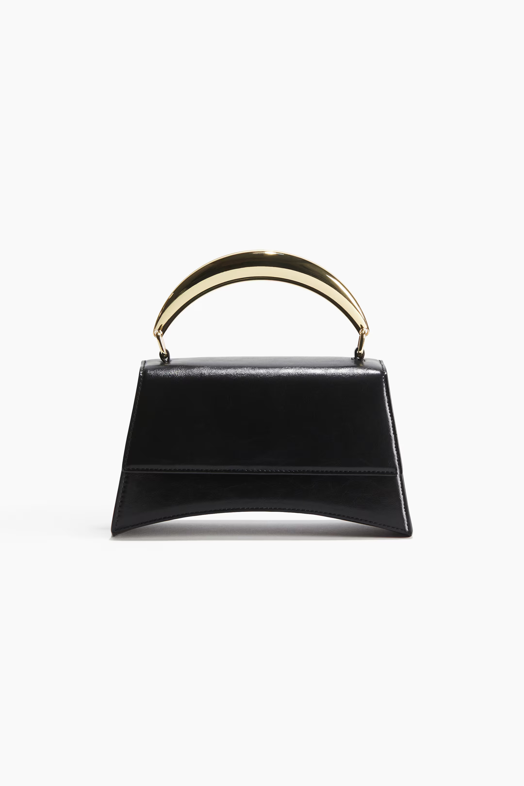 Metal-Handle Handbag - Black - Ladies | H&M US | H&M (US + CA)