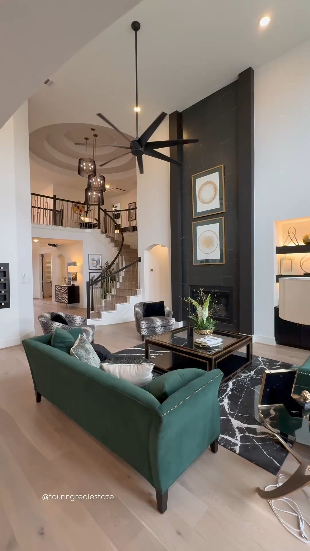 ✨ DREAM Home Alert ✨
 Step into luxury living with this stunning Westin Model Home 🏡💚🖤💛 — one of the boldest, most modern designs I’ve toured yet!

From the moment you walk through the grand open entryway, the unique chandelier 💡 and striking light fixturesinstantly steal the show. The open-concept living room 🛋️ with soaring ceilings and stylish upgrades flows seamlessly into a kitchen 🍴 that proves you don’t need a custom build to have incredible interior design and thoughtful home decor details.

The primary suite 🛏️ balances comfort + luxury, while the spa-like bathroom 🛁 with a soaking tub and dramatic accent wall feels like a true retreat.

Upstairs, the entertaining space is an absolute dream 🤩— from the bold light fixtures, to the pool table 🎱, media room 🎬, and even a mini bar nook 🍸.

This model home is filled with gorgeous home decor inspo — from gold accents ✨ to deep greens 💚 to modern black details 🖤. If you’re looking for ways to bring a model-home feel into your space, these pieces are perfect for recreating the look at home.

Follow along for more mini home tours, and shoppable decor finds 🛋️🖤✨

#homedecor #homedesign #homedecorinspiration #kitchendecor #barstools

#LTKFindsUnder100 #LTKHome #LTKFindsUnder50