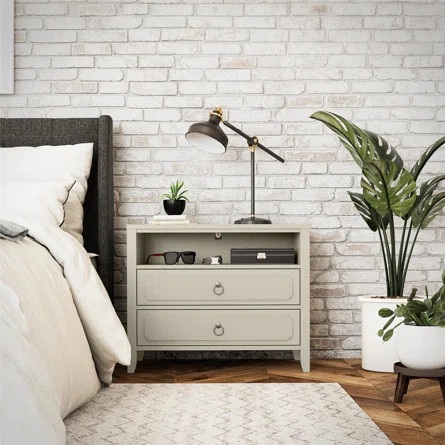 Novogratz Her Majesty 2 - Drawer Nightstand | Wayfair | Wayfair North America