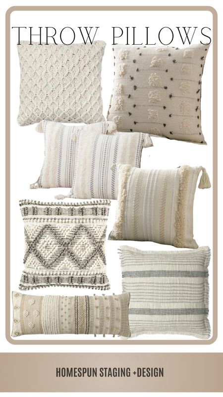 Throw pillows to freshen up all those spaces  

#LTKhome