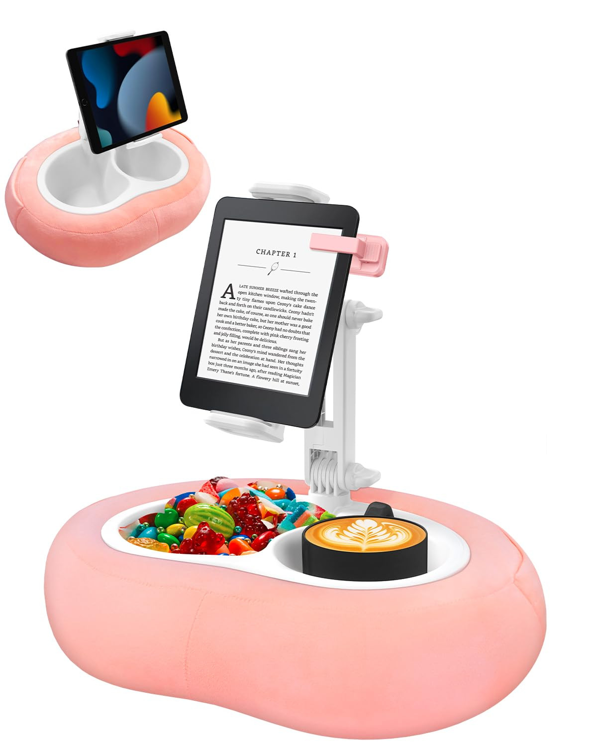 Tablet Pillow Stand, Compatible with 5"-12.9" Kindle, iPad, Phone/Tablet, Google, Samsung, 360° ... | Amazon (US)