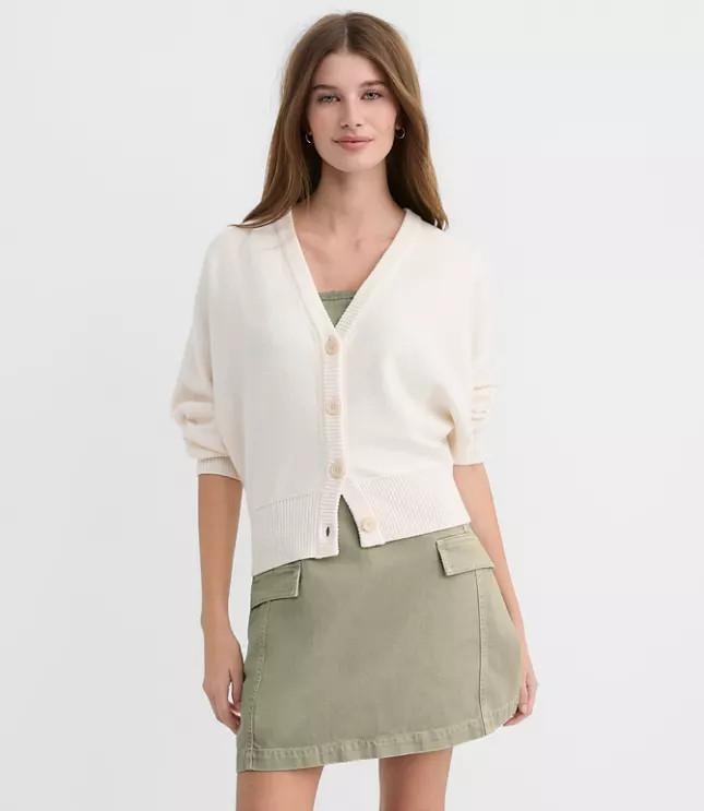 Dolman V-Neck Cardigan | LOFT